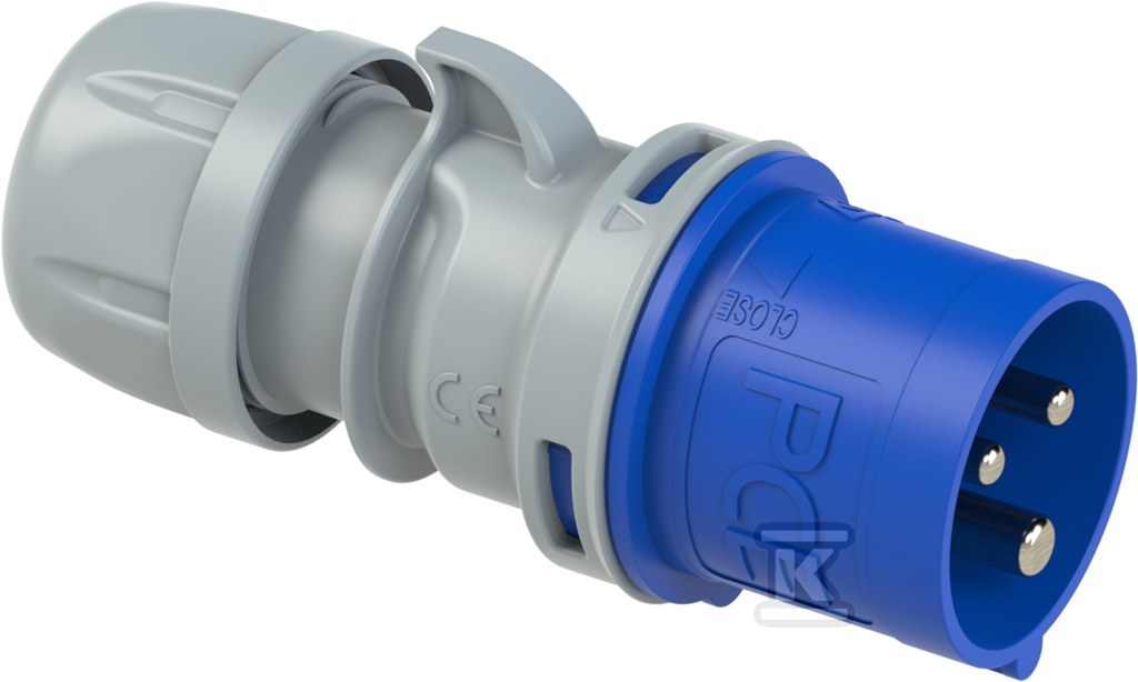 Wtyczka przenośna Turbo Shark 16A 230V 2P+Z IP44