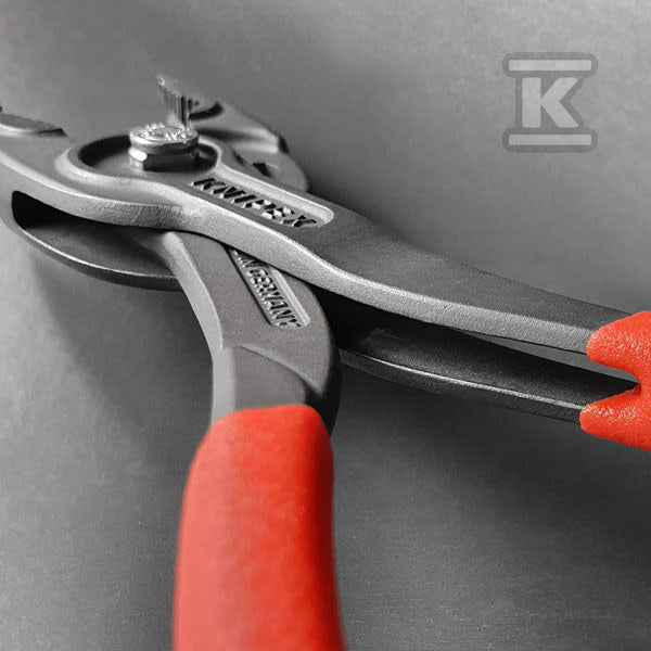 TwinGrip® Szczypce chwytające czołowe Z antypoślizgowego tworzywa sztucznego fosforanowana, szara 200 mm