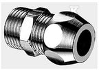 Złącze proste z gwintem zewnętrznym 3/8"x3/8", 10 mm, chrom, zacisk