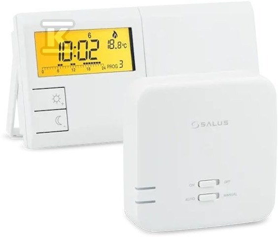 Regulator temperatury przewodowy SALUS 091FLV2 bateryjny programowalny tygodniowy natynkowy biały