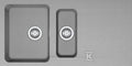 Zlewozmywak wbudowywany Tectonite® Orion OID 651 Kamienny Szary