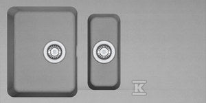 Zlewozmywak wbudowywany Tectonite® Orion OID 651 Kamienny Szary