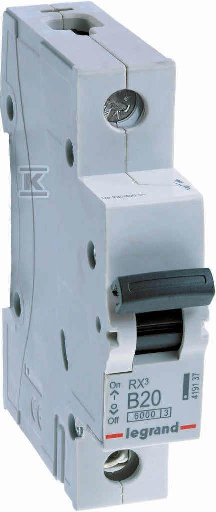 Wyłącznik nadprądowy RX3 1P B 20A 6000A