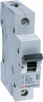 Wyłącznik nadprądowy RX3 1P B 20A 6000A