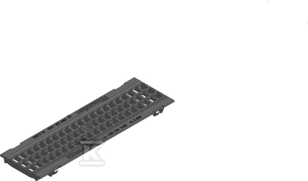 FASERFIX KS 100, ruszt żeliwny, kratowy GUGI MW 15/25, klasa E 600
