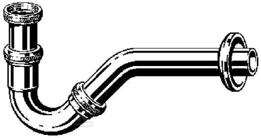 Syfon rurowy bidetu 5/4" x 5/4" mosiądz / chromowany