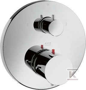 Bateria termostatowa Hansgrohe Axor Starck podtynkowa, z zaworem odcinająco-przełączającym, element zewnętrzny chrom 10720000