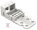 Adapter montażowy, do złączek 3-przewodowych, seria 221, 4 mm2, do mocowania śrubowego, biały