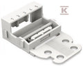 Adapter montażowy, do złączek 5-przewodowych, seria 221, 4 mm2, do mocowania śrubowego, biały