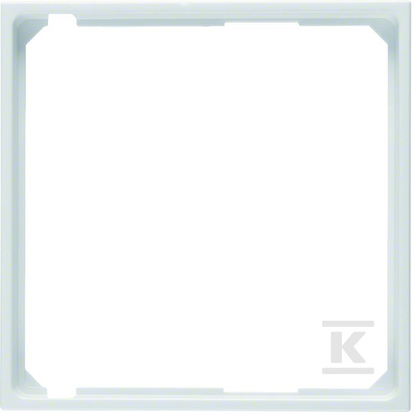Pierścień oddzielający do płytki centralnej i elementu centralnego śnieżnobiały, połysk S.1/B.3/B.7 Glas