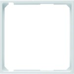 Płytka czołowa z przysłonami styków do gniazda z uziemieniem czerwony, połysk, B.Kwadrat/S.1/B.3/B.7