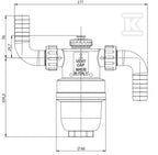 Neutralizator kondensatu ACN 120, G3/4" x 20 mm, CaCO3