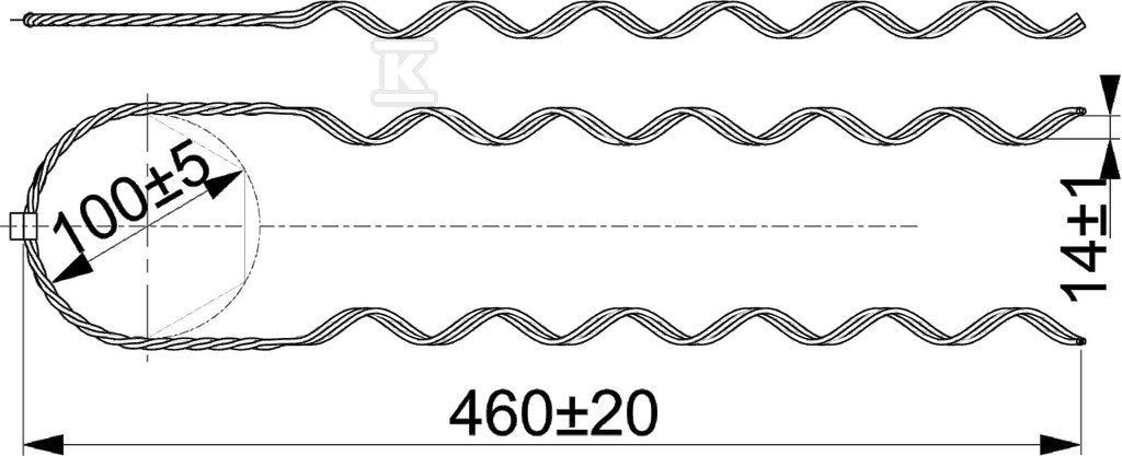 Uchwyt oplotowo-skrętny PAS 70-95 mm (komplet 6 sztuki) SO115.9585