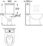 Zbiornik do WC Bau