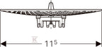 Sitko do pisuarów, d103-125