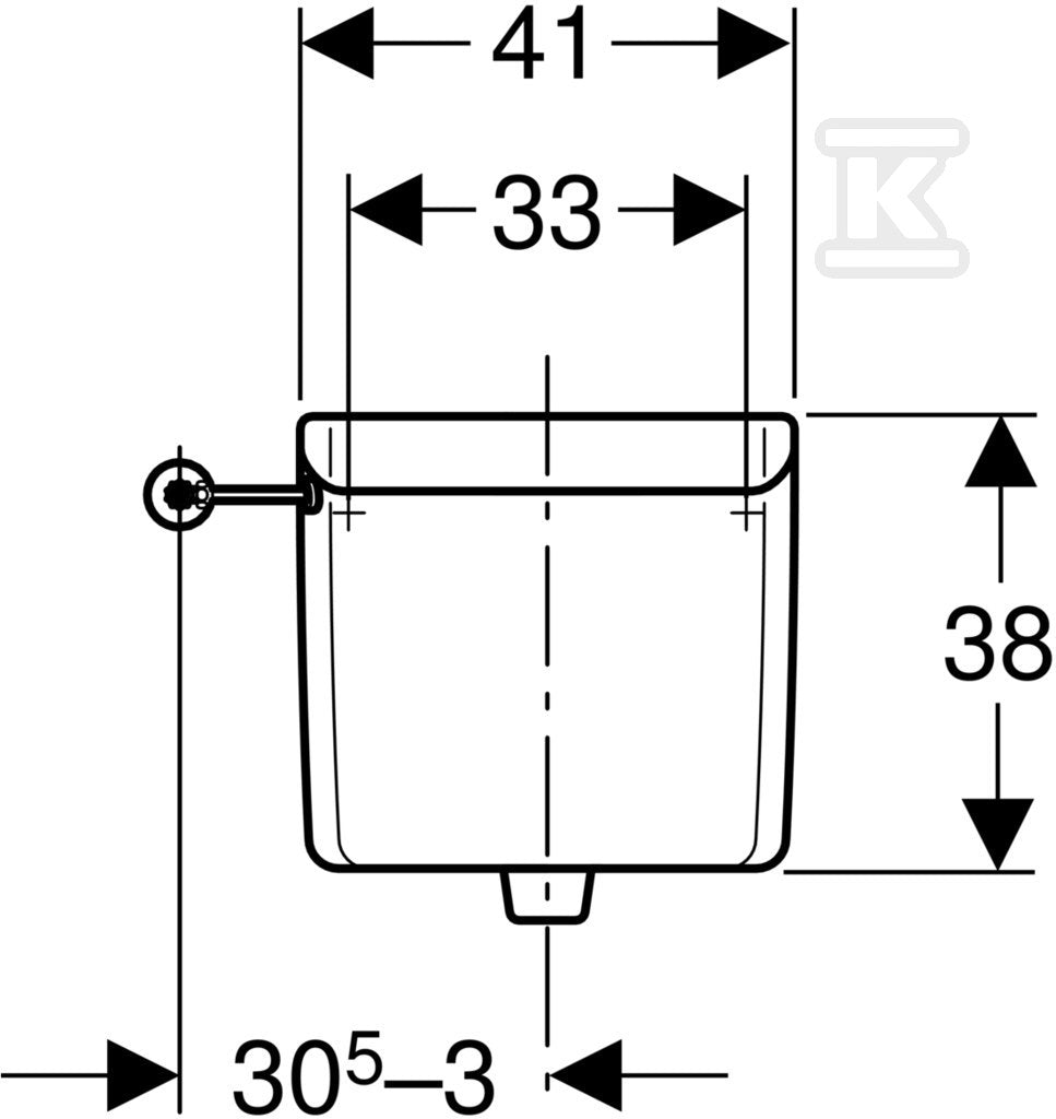 Spłuczka AP123, nisko zawieszona, biały-alpin