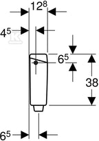 Spłuczka AP123, nisko zawieszona, biały-alpin
