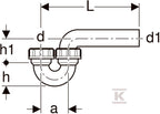 Syfon PE typu P d56 / 56