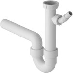 Zestaw odpływowy zlewozmywakowy, biały R 1 1/2"x50 mm