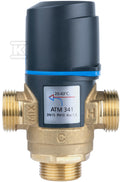Termostatyczny zawór mieszający ATM 341 DN15, G3/4", zakres temperatury 20-43 st C, Kvs 1,6