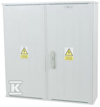 Obudowa termoutwardzalna SSTN 80x84x25 zamek/cięgła/kątowniki daszek skośny (brak wkładki do zamka)
