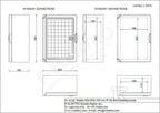 Obudowa 250x350x150 mm IP65 drzwi przeźroczyste