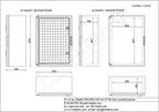 Obudowa 350x500x190 mm IP65 drzwi przeźroczyste