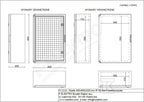 Obudowa 400x600x200 mm IP65 drzwi przeźroczyste