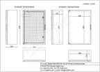 Obudowa 400x500x240 mm IP65 drzwi przeźroczyste