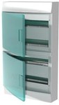 Rozdzielnica MISTRAL41W natynkowa drzwi przezroczyste 54 modułowa z listwą N+PE