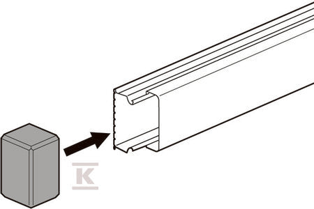 Końcówka listwy LNECO 50x20