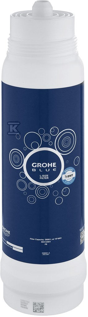 Filtr Grohe Blue w rozmiarze L, filtracja 5-fazowa, 2500 l