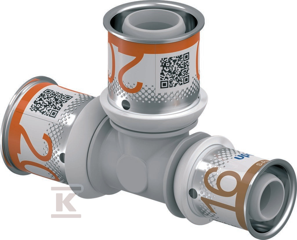 Uponor S-Press PLUS trójnik redukcyjny PPSU 20-20-16