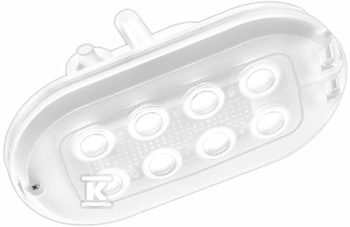 Oprawa kanałowa LED, Oval Pro 3,4W, 4000K, 370lm, IP44, biała