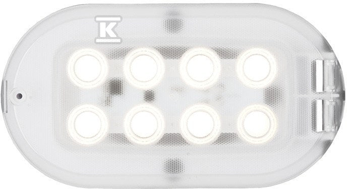 Oprawa kanałowa LED, Oval Pro 3,4W, 4000K, 370lm, IP44, biała