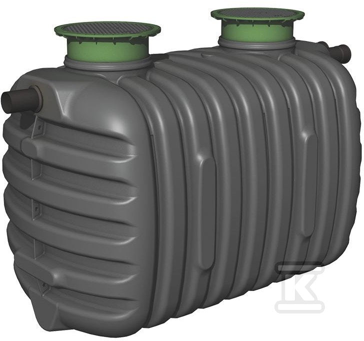 Osadnik gnilny EPURBIO4 z filtrem biologicznym, RLM4, 2100L, pokrywy teleskopowe D400 H500