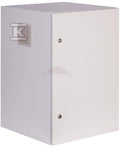 Szafa wisząca 19" 18Ux600x600mm IP 54, ściany boczne pełne, drzwi pełne, zewnętrzna, RAL 7035