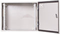 Szafa wisząca 19" 9Ux600x600mm IP 54, ściany boczne pełne, drzwi pełne, wewnętrzna, RAL 7035