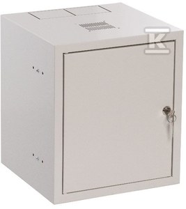 Szafa wisząca 10" 4Ux310x300 mm IP 30, drzwi pełne, RAL 7035