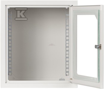 Szafa wisząca 10" 6Ux310x300 mm IP 30, drzwi z szybą, RAL 7035