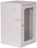 Szafa wisząca 10" 9Ux310x300 mm IP 30, drzwi z szybą, RAL 7035