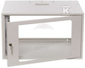 Szafa wisząca SIMPLE 19" 6Ux555x400 mm IP 30, ściany boczne pełne, drzwi z szybą RAL 7035