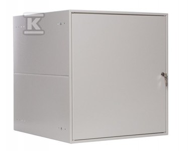 Szafa wisząca SIMPLE 19" 9Ux555x400 mm IP 30, ściany boczne pełne, drzwi pełne RAL 7035