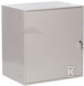Szafa wisząca SIMPLE 19" 12Ux555x400mm IP 30, ściany boczne pełne, drzwi pełne RAL 7035