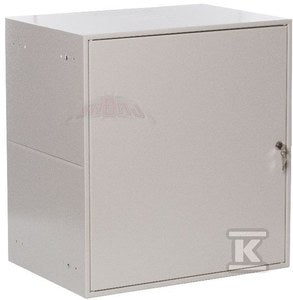Szafa wisząca SIMPLE 19" 12Ux555x400mm IP 30, ściany boczne pełne, drzwi pełne RAL 7035