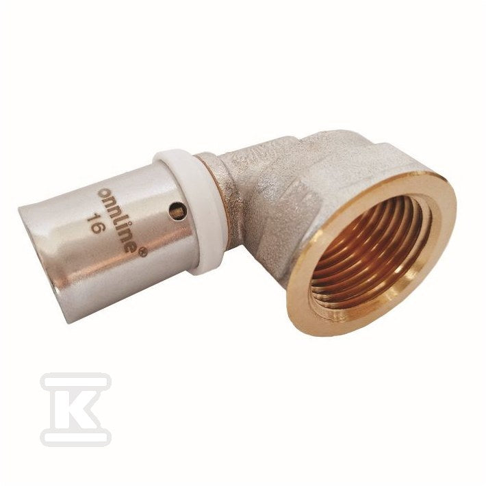 KOLANO 90ST ZAPRASOWYWANE GW 16MM X 1/2" profil U