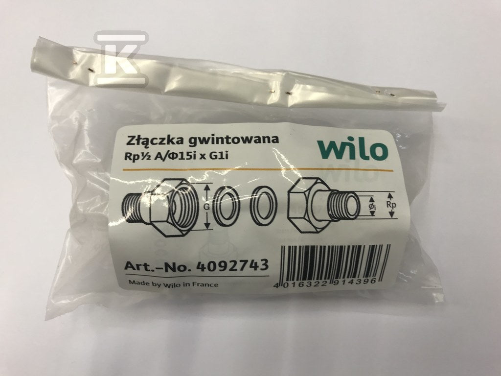 Komplet śrubunków Rp x G1 dla Z NOVA A/T