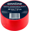 Taśma ONNLINE do otulin DUCT 48mm/10YD czerwona