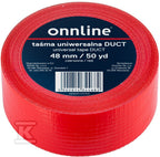 Taśma ONNLINE do otulin DUCT 48mm/50YD czerwona