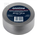 Taśma ONNLINE do otulin DUCT 48mm/50YD szara